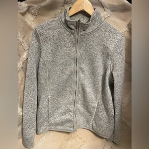 Bass Grey Zip Up Sweatshirt Size Large